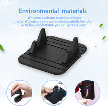 REMAX Universal Silicone Anti Slip Mat car holder Dashboard Bracket Mobile Phone Stand for iPhone X XR XS MAX Samsung Huawei GPS 2024 - купить недорого