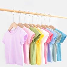 Girls T-Shirt Children Cotton Top Clothes Boys T Shirts 2021 Summer White Black Color Short Sleeved Shirts Children's Clothing 2024 - buy cheap