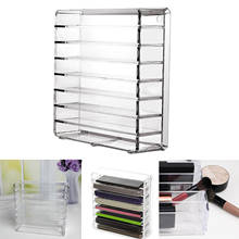 Premium Acrylic Makeup Organizer 8 Space Cosmetic Storage Box Women Powder Lipstick Eye Shadow Display Stand Holder Display 2024 - buy cheap