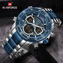 NAVIFORCE Sport Dual Display Analog Wristwatch Quartz Watch Military Watches For Men Waterproof Luminous Clock Relogio Masculino 2024 - buy cheap