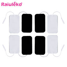 100 pcs 9x5cm 2mm Plug Reusable Tens Electrode Pad For Pulse Digital Acupuncture Electrical Muscle Stimulator Therapy Massager 2024 - buy cheap
