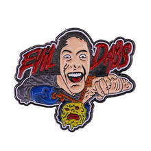 Crazy Bloody Evil Dabs Enamel Pin Ash Blow Torch Battles Brooch Necronomicon Dark Army Movie Fans Tribute Addition 2024 - buy cheap