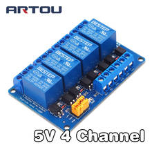 1PCS 5V 4 Channel Relay Module High and low Level Trigger Dual Optocoupler Isolation 5V Relay Module for Arduino 2024 - buy cheap