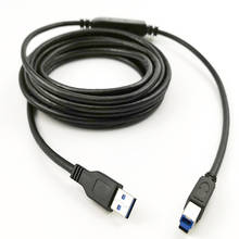 Кабель-удлинитель USB 3.0 кабель USB для принтера B «папа»-«папа» USB 3,0, кабель для принтера, 5 м, 10 м, 15 м, 20 м, Удлинительный Кабель USB 3,0 2024 - купить недорого