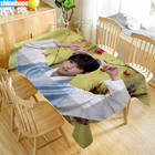 Han Jisung Tablecloth Waterproof Fabric Rectangular Dust-proof Table Cover For Party Home Decor TV Covers Size 140X250cm 2026 - buy cheap Han Jisung Tablecloth Waterproof Fabric Rectangular Dust-proof Table Cover For Party Home Decor TV Covers Size 140X250cm 2026 - buy cheap
