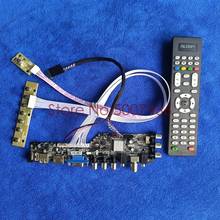 Цифровой Сигнал LVDS 1366*768 для LP140WH4/LP140WH8/LP140WHU 40 Pin USB + VGA + AV ЖК-панель, универсальный комплект карт управления 3663 DVB 2024 - купить недорого