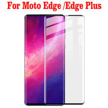 Изогнутое закаленное стекло с полным покрытием для Motorola Moto Edge, защита экрана 9H, защитная пленка для Motorola Moto Edge Plus, стекло 2024 - купить недорого