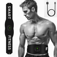 New Electric Stimulation Muscle Muscl Trainer Vibration Fat Burning Slimming Body Belt Fitness Equipment Weight Loss USB Charged 2024 - buy cheap