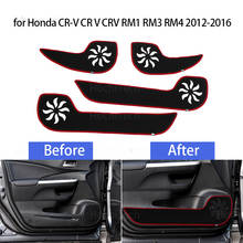 Side Edge Cover Protective Mat Protection Carpet Car Door Anti Kick Pad Sticker for Honda CR-V CR V CRV RM1 2012-16 Accessories 2024 - buy cheap