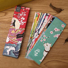 Marcapáginas de papel Kawaii para niños, marcador de libros de estilo japonés Vintage para estudiantes, material de papelería para escuela y oficina, 30 unids/set por juego 2024 - compra barato