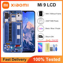 Pantalla táctil LCD de 6,39 pulgadas para móvil, montaje de digitalizador con marco para XiaoMi Mi 9, Mi9 2024 - compra barato