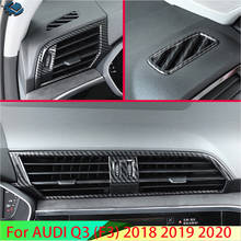 Para AUDI Q3 (F3) 2018 2019 + Fibra De Carbono Estilo Capa Painel Air Vent Saída Guarnição Moldura Quadro Moldagem Decore Sotaque Styling 2024 - compre barato