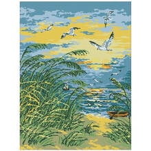 Beach seagull patterns Counted Cross Stitch 11CT 14CT 18CT DIY Chinese Cross Stitch Kits Embroidery Needlework Sets 2024 - buy cheap
