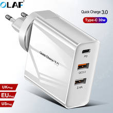 Olaf EU/US/UK Quick Charge 3.0 USB Charger For iPhone 11 Pro Max Samsung Xiaomi QC3.0 QC C PD Fast Mobile Phone Charger 2024 - buy cheap