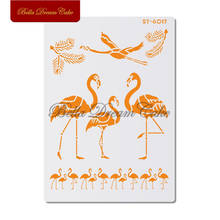 Flamingo Animals Design Cake Stencil Wall Stencils for DIY Home Decor Scrapbooking Painting Drawing Stencils Template Cake Tools 2024 - buy cheap