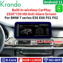 Krando Android 11.0 6G 128G 12.3 Car Radio For BMW 7 Series F01 F02 2009-2015 Audio GPS Player Multimedia CIC NBT Carplay Tablet 2024 - buy cheap