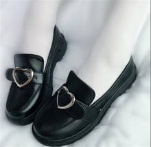 Botas de sirvienta Lolita para mujer, zapatos con forma de corazón, uniforme escolar japonés JK, Anime, Cosplay, B1106 2024 - compra barato