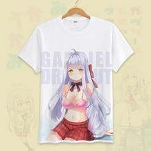 Camiseta de Anime japonés para Cosplay, prenda de vestir, con estampado 3D de dibujos animados de La Tenma, el personaje principal, el Anime japonés, para verano 2024 - compra barato