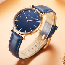 MINI FOCUS-relojes de marca de lujo para Mujer, Reloj de pulsera informal a la moda, resistente al agua, de cuero rosa azul 2024 - compra barato