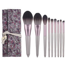 High Quality Makeup Brushes Set Grape Foundation Eyebrow Eyeliner Lip Cosmetic Make Up Brushes Kits Tools With Bag 2024 - buy cheap