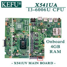 KEFU-placa base original X541UV, para ASUS X541UA, X541UJ, X541U, con I3-6100U de 4GB de RAM 2024 - compra barato