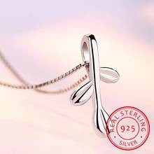 925 Sterling Silver Three Leaves Pendant Necklace For Women Gift 45cm Link Chain choker collares kolye S-N108 2024 - buy cheap