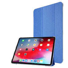 Funda con patrón delgado de seda para iPad Pro, carcasa inteligente transparente con Tapa de cuero 2020 de 11 pulgadas para Apple iPad Pro, carcasa con soporte y encendido automático 2024 - compra barato