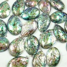 Natural Abalone Shell Quartz crystal Shell charm Pendants For Jewelry Making Necklace Accessories 1PCS 2024 - buy cheap