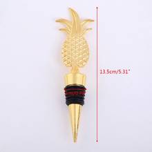 Elegant Pineapple Champagne Red Wine Bottle Stopper Vacuum Sealed Twist Valentine's Wedding Favors Gift 2024 - buy cheap