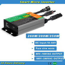 Micro conector Solar MPPT de 260W, 300W y 350W, DC18V-50V de onda sinusoidal pura a CA 110V-230V, resistente al agua IP65 2024 - compra barato