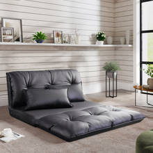Couro do plutônio/veludo sofá cama ajustável sofá cama lounge piso colchão preguiçoso sofá reclinável com travesseiros para sala de estar 2024 - compre barato
