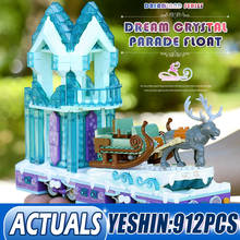 Mould King 11002 Snow World Girls Toys MOC 41166 Princess Fantasy Winter Village Crystal Parade Float Building Blocks Kids Gifts 2024 - buy cheap