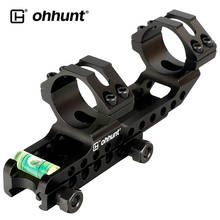 ohhunt Integral 25.4mm 30mm Offset Picatinny Weaver Hunting Rifle Scope Rings Mount Bidirectional with Bubble Level Rail Mounts 2024 - buy cheap