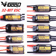 Новый стиль VGOOD бесщеточный ESC 6A /12A/20A/30/40a/60A/80A/100A /120A 2S 32-бит с 1.5A SBEC для самолетов с фиксированным крылом 2024 - купить недорого