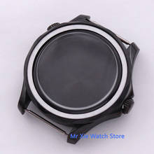 Bliger 41mm balck Sterile Stainless Steel Watch Case Fit for MIYOTA Automatic Movement 2024 - buy cheap