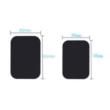 10pcs 45x65mm 38x50cm Black Metal Plate disk iron sheet Scratch-proof For Magnetic Car mobile Phone Stand holders 2024 - buy cheap