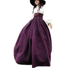 XXXL 2022 New Woman Medieval Elegant Skirt Solid Hight Waist Middle Ages Renaissance Costumes Vintage Swing Pleated Skirts 2024 - buy cheap