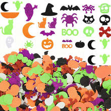 1bag/Lot glitter Halloween pumpkin spider foam stickers Halloween crafts activity items Kindergarten diy toys Trick or treat 2024 - buy cheap