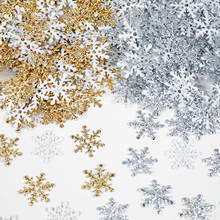 Confeti de copos de nieve Feliz Navidad, arte mural navideño, decoración para fiesta de invierno, Año Nuevo, 300 Uds., 2021 2024 - compra barato