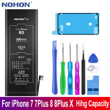 NOHON-batería Original para iPhone 7, 8 Plus, X, 10, 7Plus, 8 Plus, iPhone 7, iPhone 8, iPhone ex, accesorio de reemplazo, herramientas en Stock 2024 - compra barato