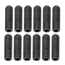 Pack of 12 Iron Bridge Tailpiece Saddle Height Adjustment Screws Dia. 2.5mm for Electric Guitar Parts Black 2024 - buy cheap