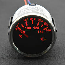 50-150 Celsius Oil Temperature Gauge for Marine Boat Oil Temp Gauge with Red Backlight 52MM Gauge fit for 9~32V Temperature Mete 2024 - buy cheap