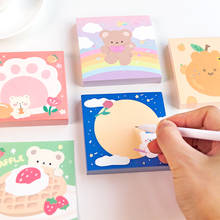 100 pcs kawaii Cartoon bear daily life Memo Pad cute Message Notes Decorative Notepad Note paper Memo Stationery Office Supplies 2024 - buy cheap
