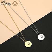 Disc Pendant Hand Gesture Power Men Necklace Hip Hop Stainless Steel Jewelry Trend Necklace Male Birthday Collar 2024 - buy cheap