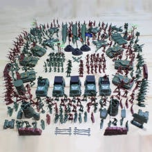 Crianças 307 pçs de plástico soldado militar do exército base modelo figuras do exército grupo batalha arma acessórios playset crianças brinquedos 2024 - compre barato