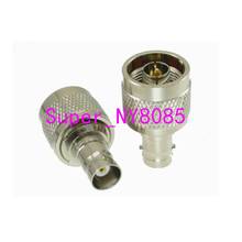 10pcs N male plug to BNC female jack straight RF coaxial adapter connector 2024 - buy cheap