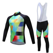 Conjunto de ropa de ciclismo del equipo profesional para hombre, Jersey de manga larga para bicicleta de carretera, uniforme deportivo para MTB, 2021 2024 - compra barato