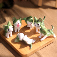 Mini muñeco de PVC con forma de gato Cheese, figura de Anime de juguete, pequeño lugar de Japón, regalo de cumpleaños y Navidad, 9 unids/lote 2024 - compra barato
