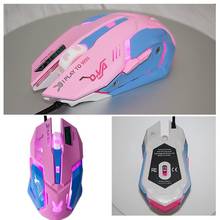 Premium Quality Pink 6 Buttons 3200DPI Adjustable Gamer Wired Ergonomic LED Optical USB Computer Mouse for PC Laptop Notebook 2024 - buy cheap