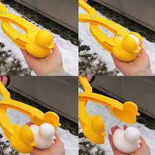 1pc Winter Plastic Snowball Maker Clip Kids Outdoor Sand Snow Ball Mold Toys Fight Duck Snowman Clip Toy for Child 2024 - buy cheap